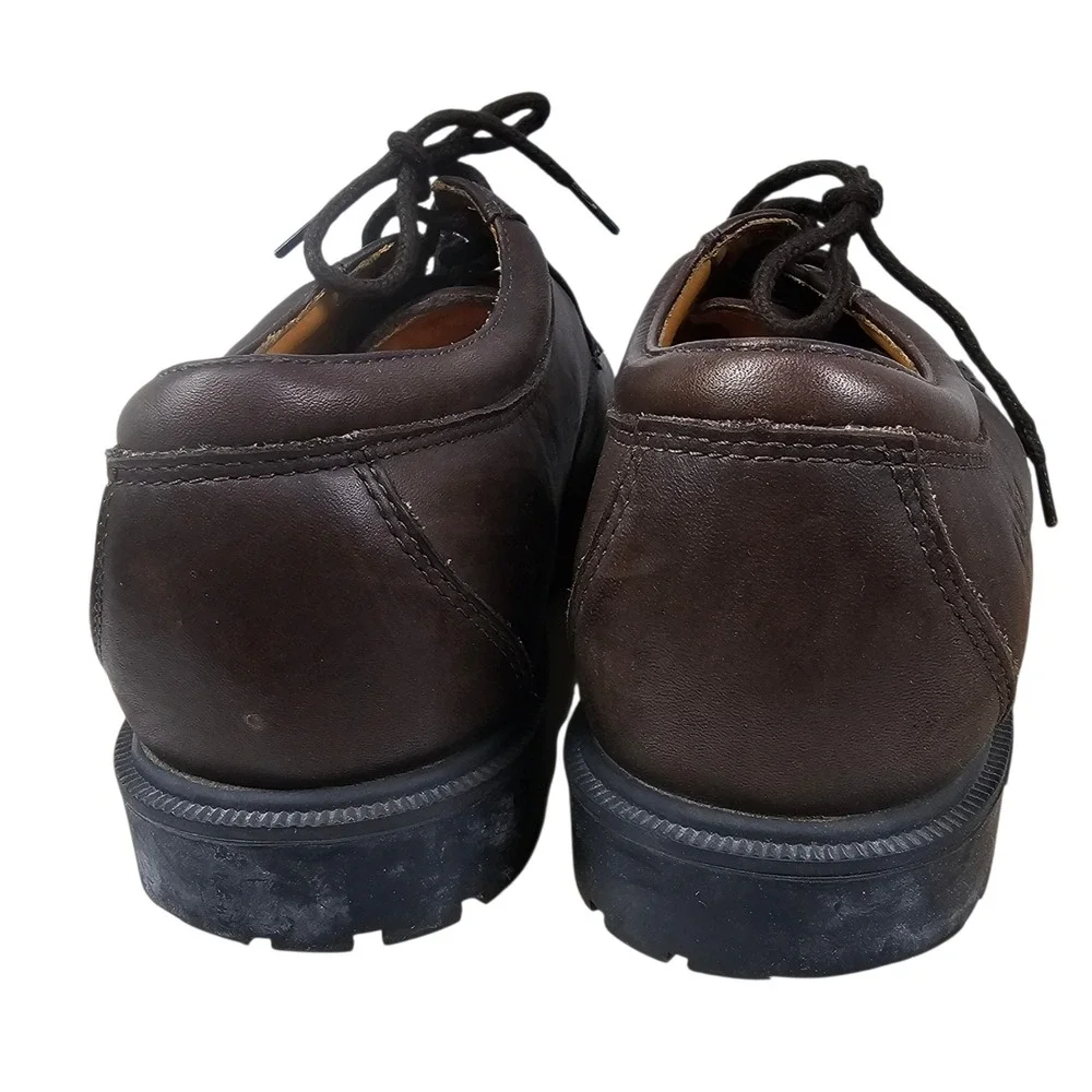 Nautica Mens Brown Leather Lace Up Lug Sole Oxford Shoes Size 8M A01‎ 5-7